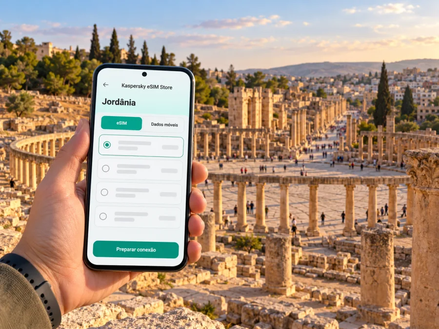 eSIM em Jerash: internet móvel na Jordânia