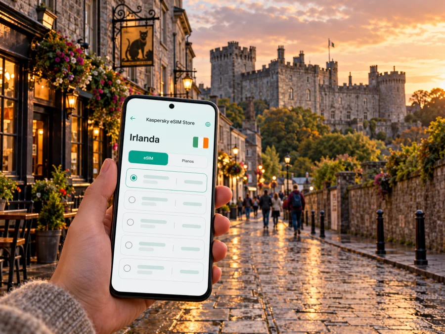 eSIM em Kilkenny: internet móvel na Irlanda