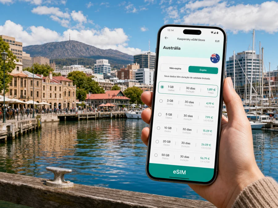 eSIM em Hobart: internet móvel na viagem