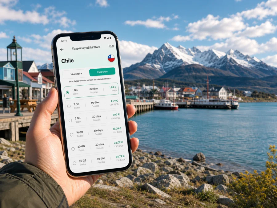 Puerto Natales eSIM: internet móvel no Chile