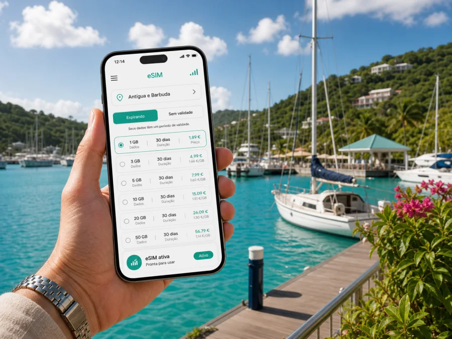 eSIM em Falmouth: internet móvel na viagem