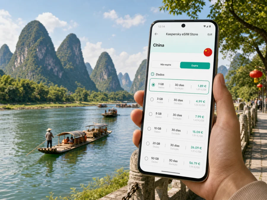 eSIM em Guilin: internet móvel na China
