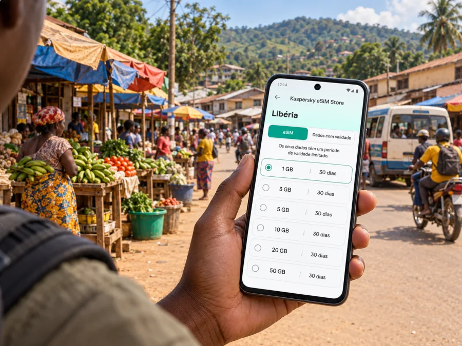eSIM para Ganta: internet móvel na Libéria
