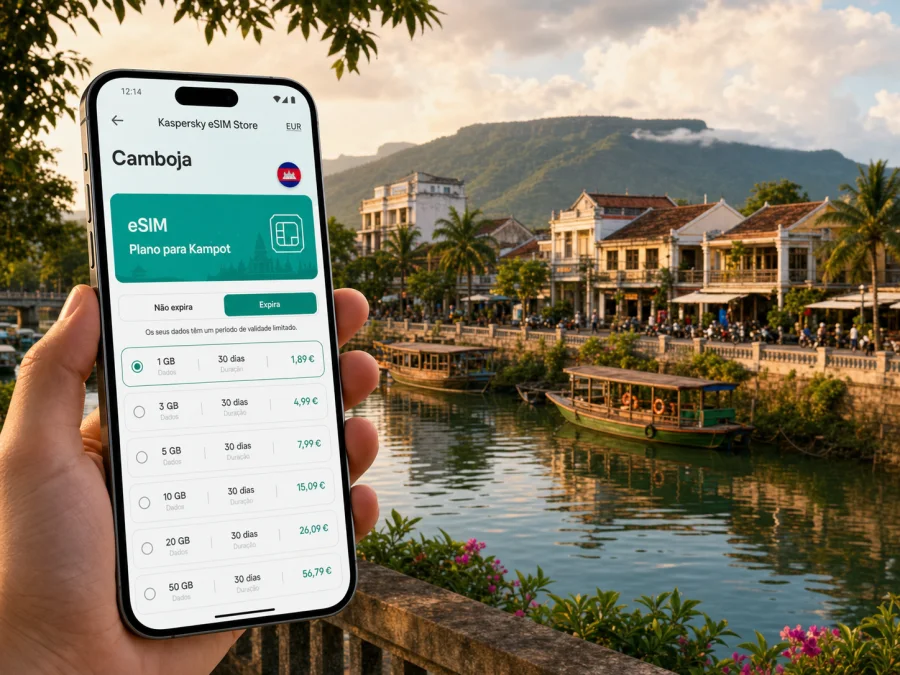 eSIM em Kampot: internet móvel para viajar
