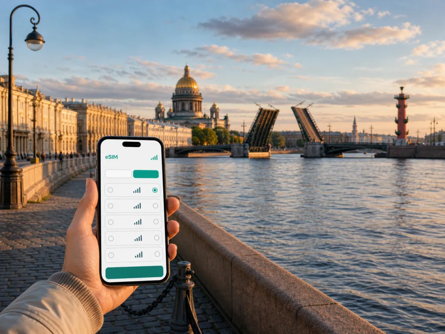 eSIM para Saint Petersburg: internet em viagem