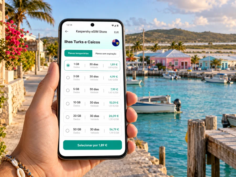 eSIM em South Caicos: internet na viagem