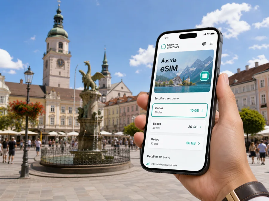 eSIM em Klagenfurt: internet móvel na viagem