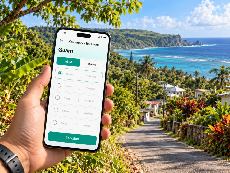eSIM em Yigo: internet móvel para sua viagem