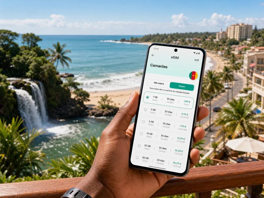 eSIM em Kribi: conexão móvel e internet