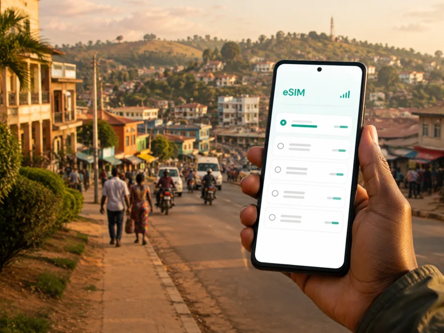 eSIM para Mbarara: internet móvel no Uganda