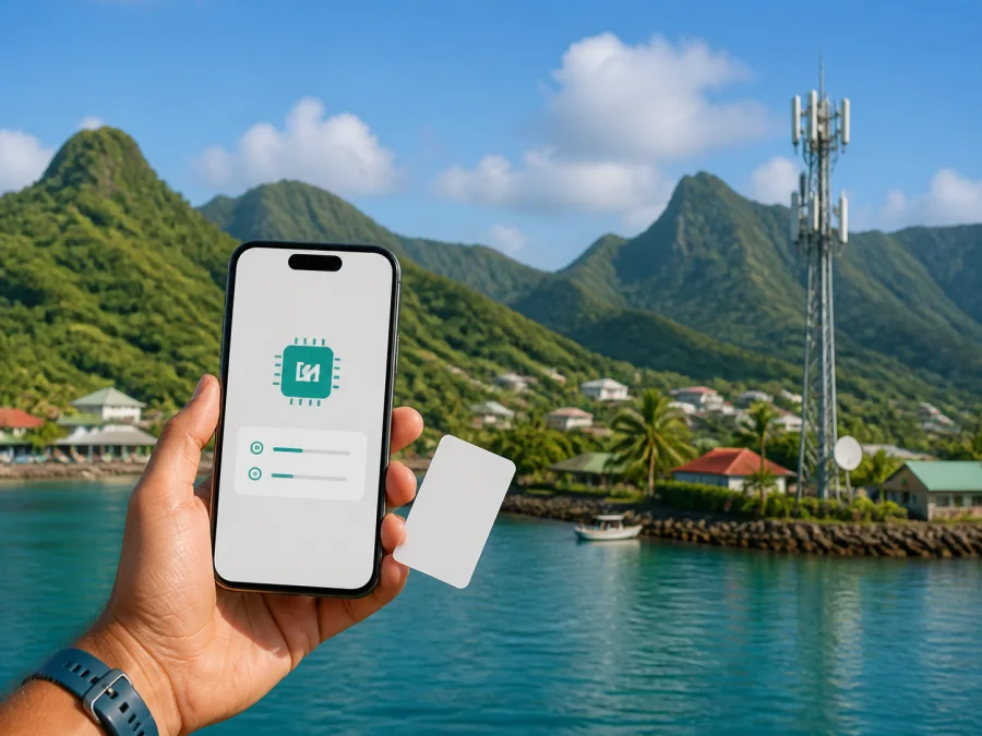 Blue Sky Communications eSIM em Samoa Americana