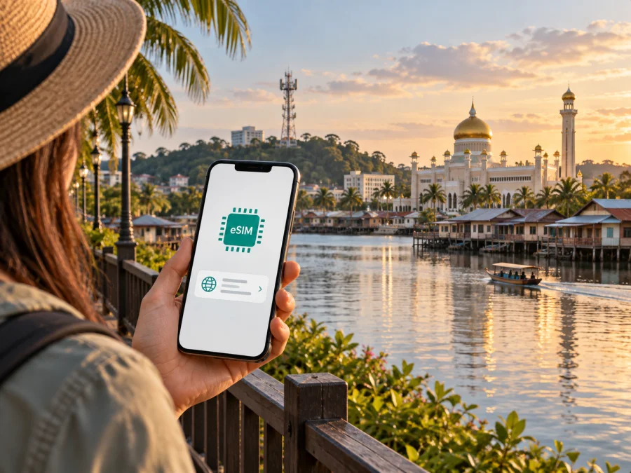 Progresif eSIM em Brunei Darussalam: o que saber