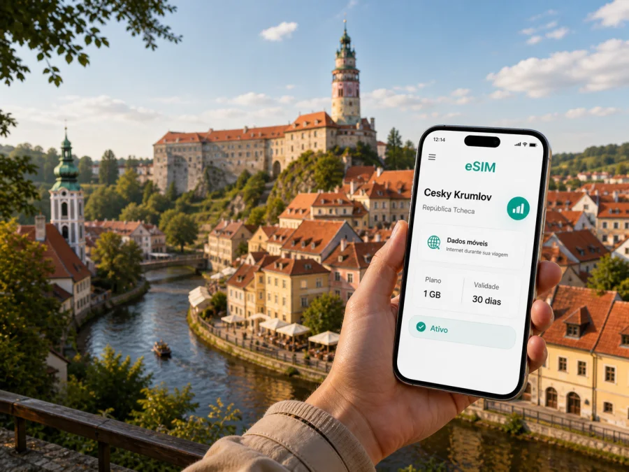 Cesky Krumlov eSIM: internet móvel na viagem