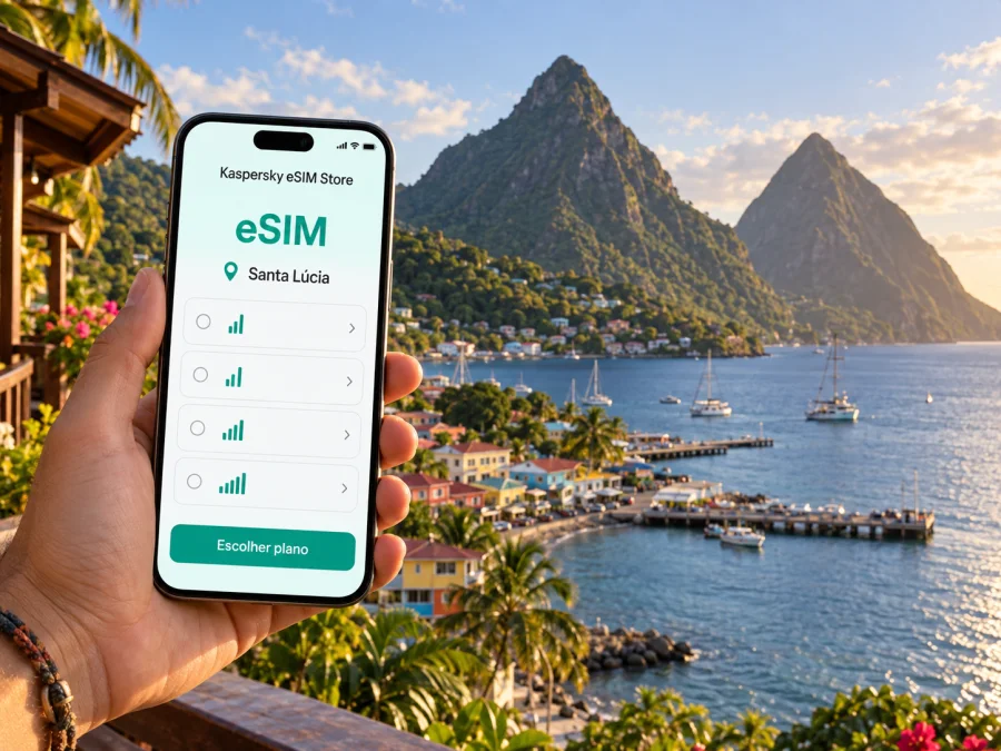 eSIM em Soufriere: internet móvel para sua viagem