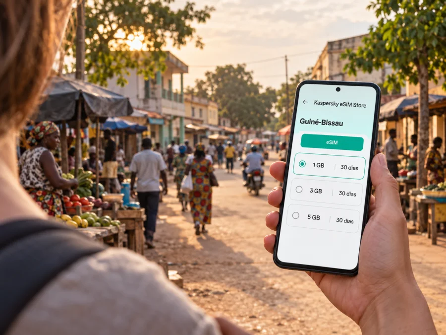 eSIM em Gabu: internet móvel na Guiné-Bissau