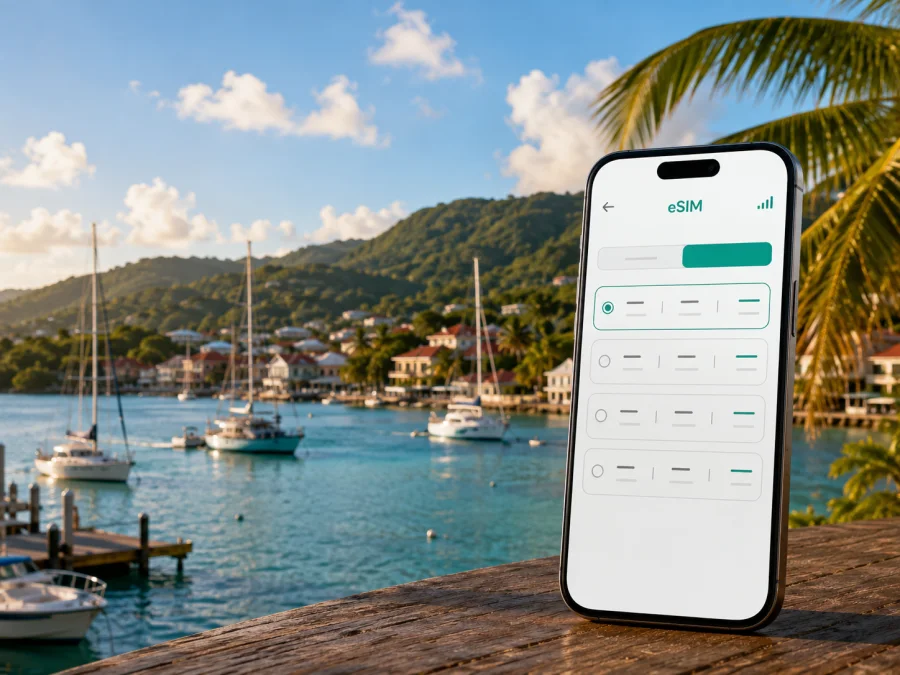 eSIM em Le Marin: internet móvel na Martinica
