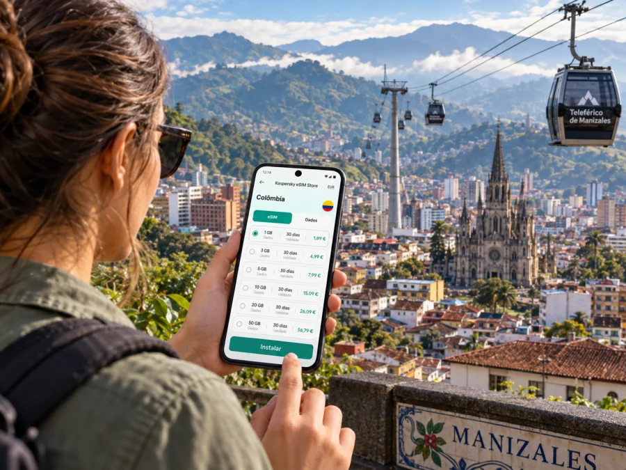 eSIM em Manizales: internet móvel na viagem
