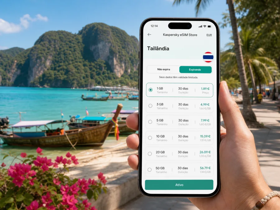 eSIM em Phuket: internet móvel para viajar