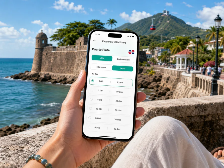 eSIM em Puerto Plata: internet móvel na viagem