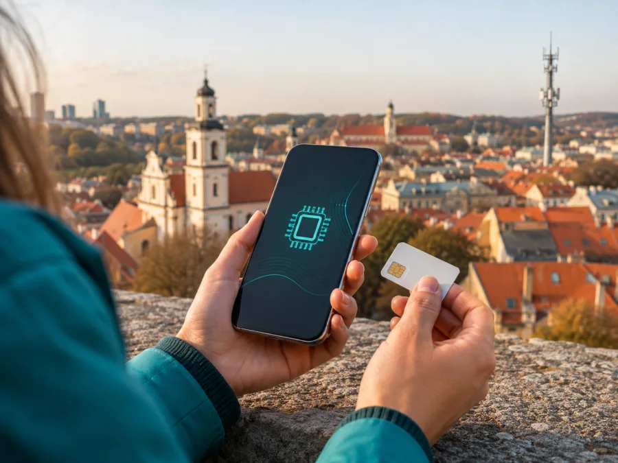 Tele2 eSIM na Lituânia: como ativar