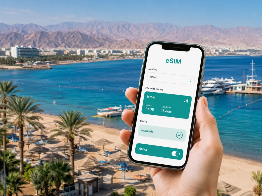 eSIM em Eilat, Israel: conecte-se com facilidade