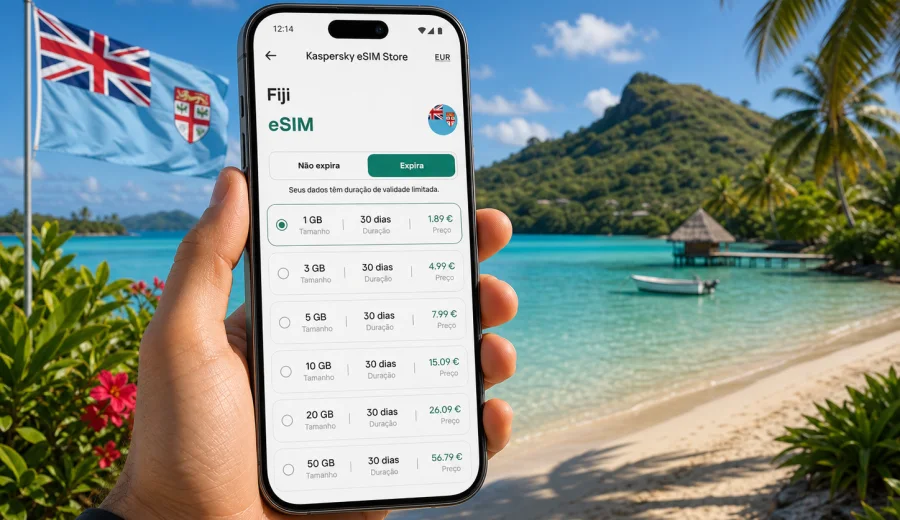 eSIM em Fiji: internet móvel para viagem
