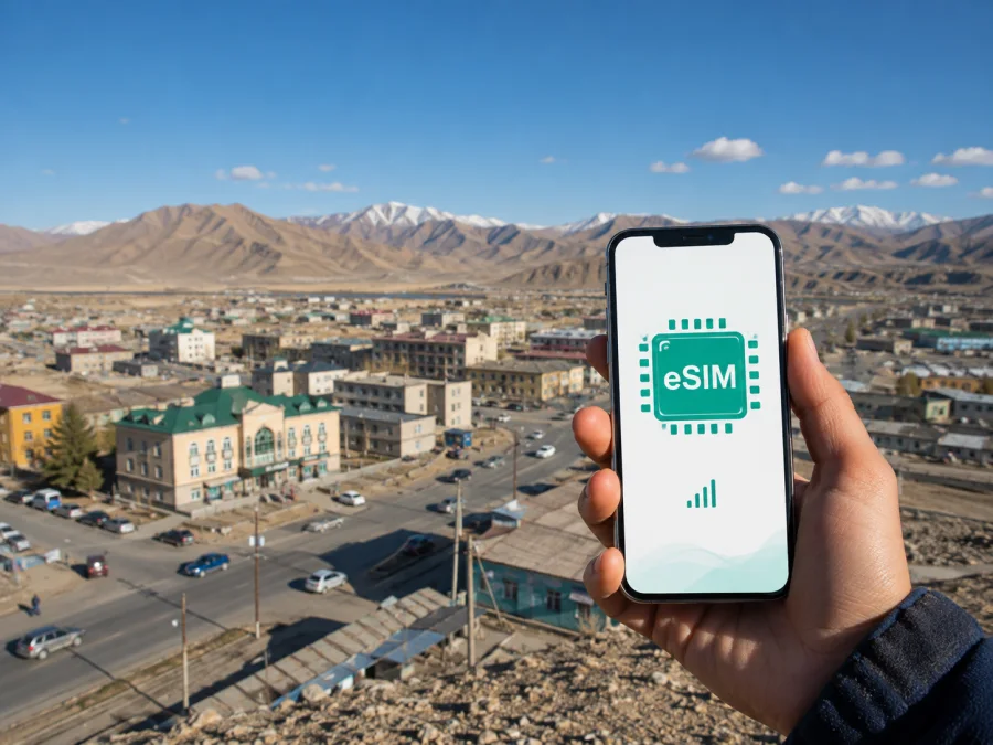 eSIM em Olgii: internet móvel na Mongólia