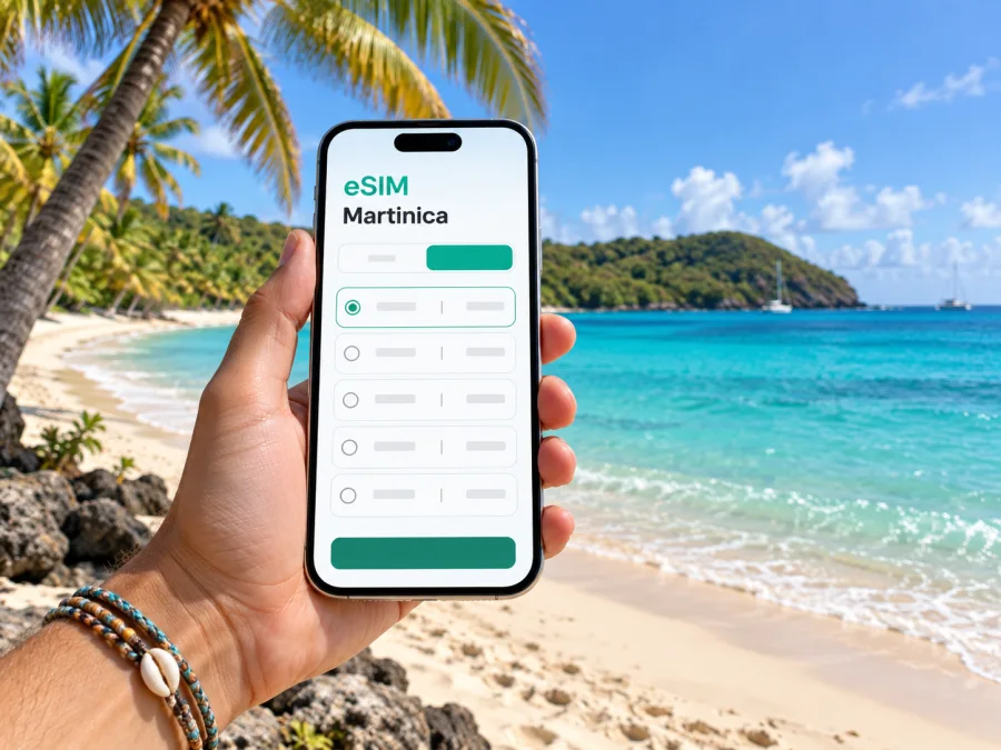 eSIM para Sainte-Anne, Martinica | Internet móvel