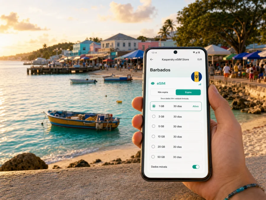 Oistins eSIM: internet móvel em Barbados