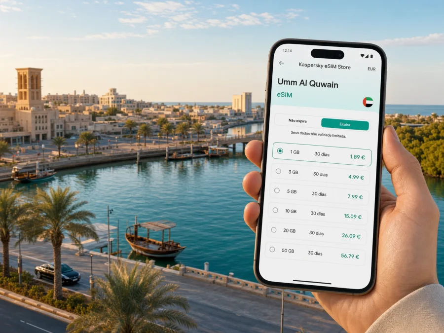 eSIM em Umm Al Quwain: internet para viagem