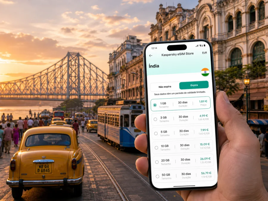 eSIM em Calcutá: internet móvel na viagem