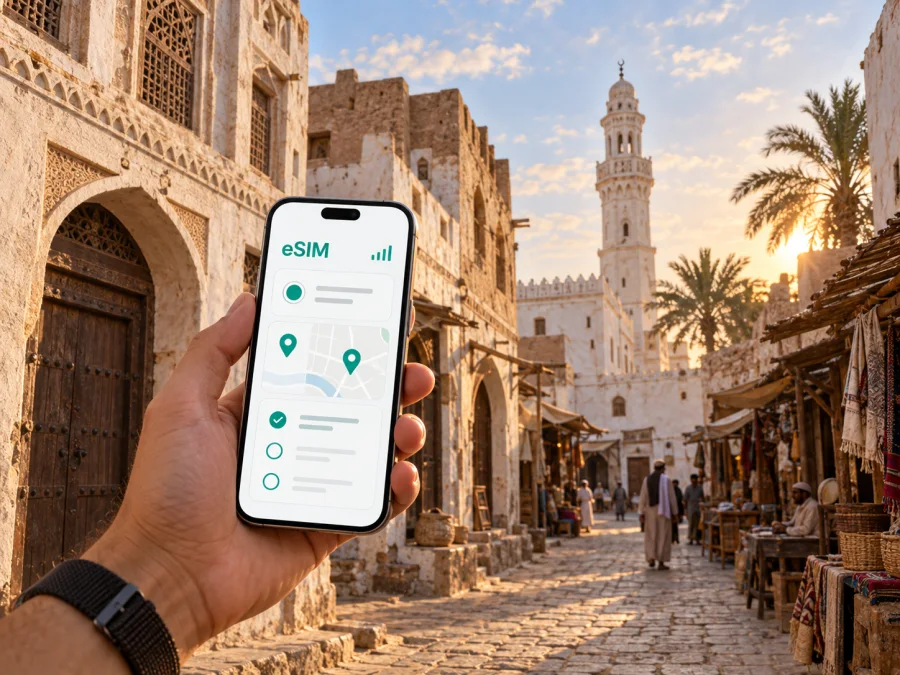 Zabid eSIM: internet móvel para viajar pelo Iêmen