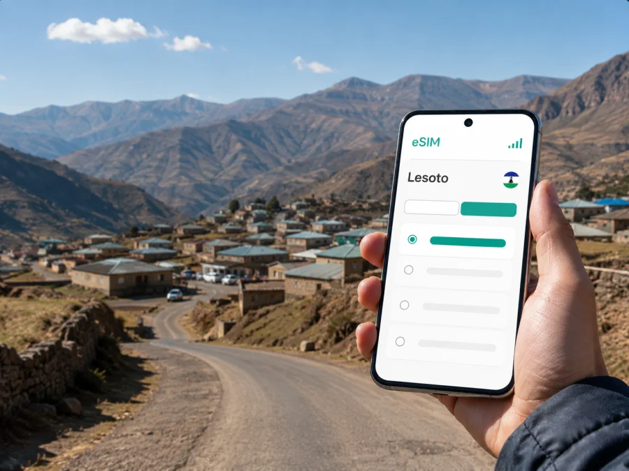 Mokhotlong eSIM: internet móvel no Lesoto