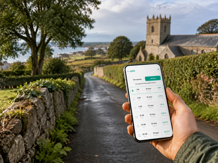 eSIM em St Lawrence: internet móvel em Jersey