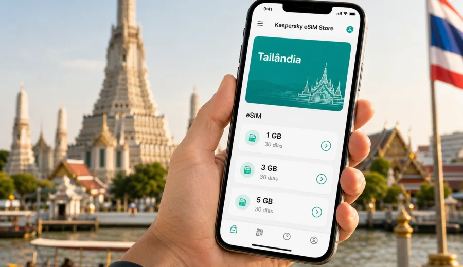 eSIM para Tailândia: internet na viagem