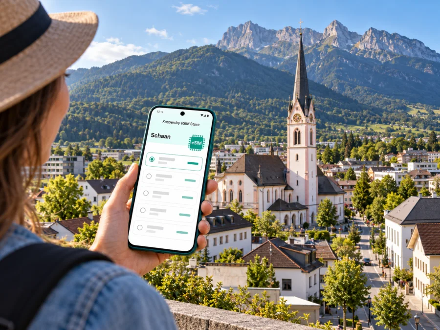 eSIM em Schaan: internet móvel em Liechtenstein