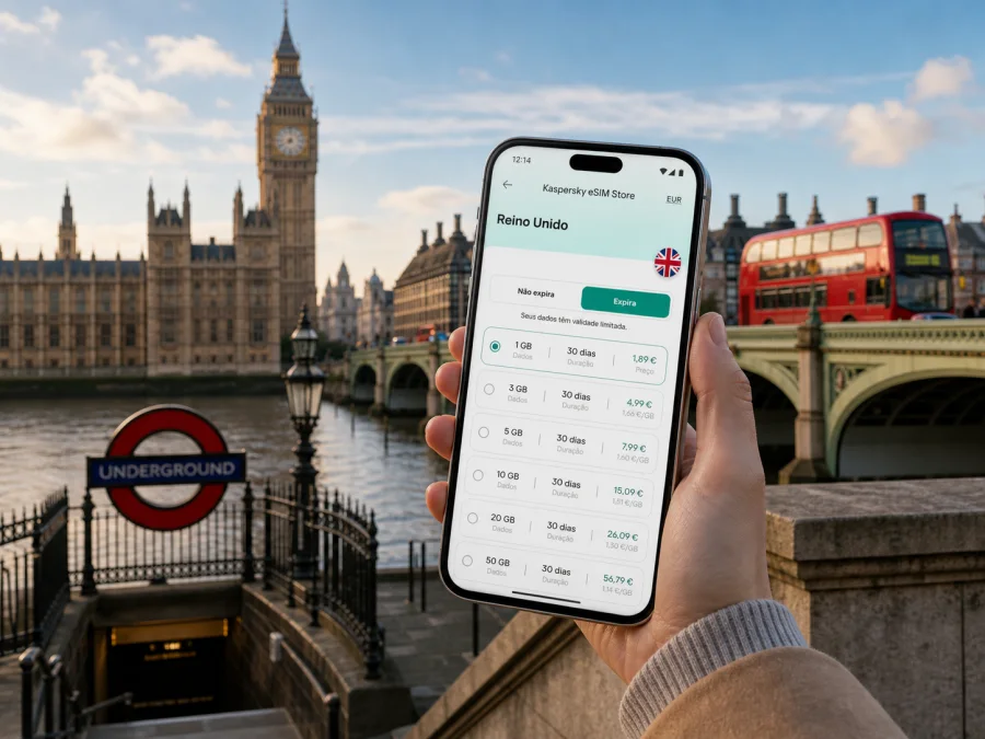 eSIM em Londres: internet móvel para viagem