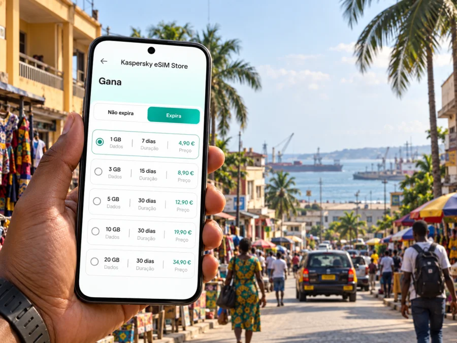 eSIM em Takoradi: internet móvel em Gana