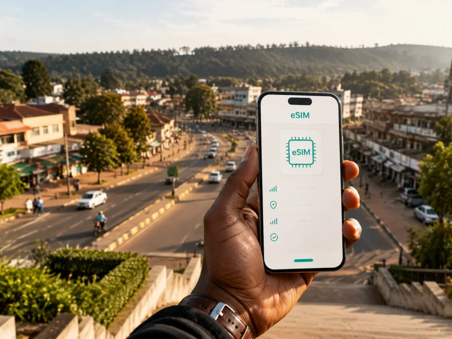 eSIM em Eldoret: internet móvel no Quênia
