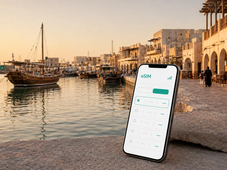 eSIM para Al Wakrah: internet no Catar