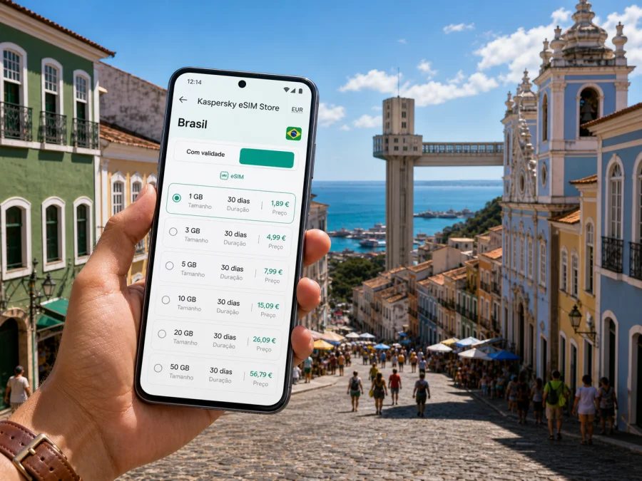 Salvador eSIM: internet móvel para viagem