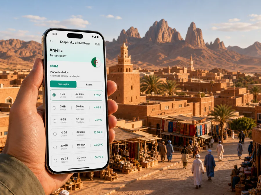 Tamanrasset com eSIM: internet móvel na viagem