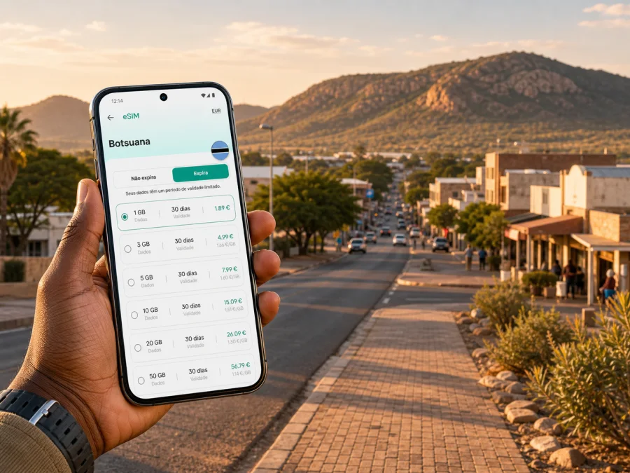 eSIM em Lobatse: internet móvel para viagem