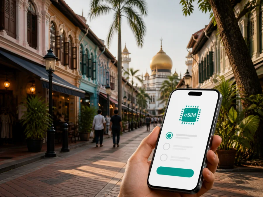 eSIM para Bugis: internet móvel em Singapura