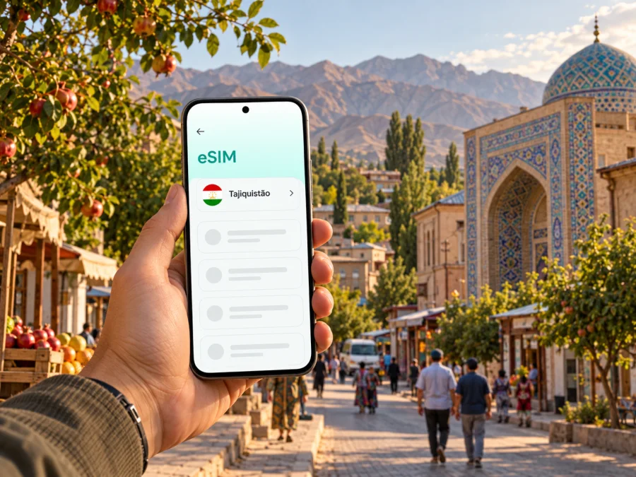 eSIM em Isfara: internet móvel no Tajiquistão