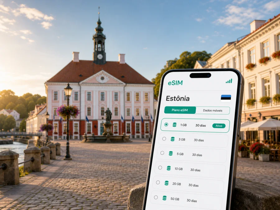 eSIM em Tartu: conexão móvel e internet