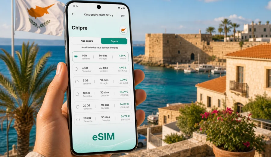 eSIM para Chipre: ligação móvel e internet