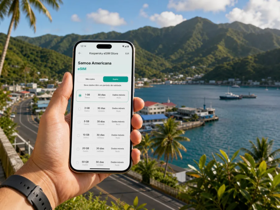 Aua eSIM: internet móvel em Samoa Americana