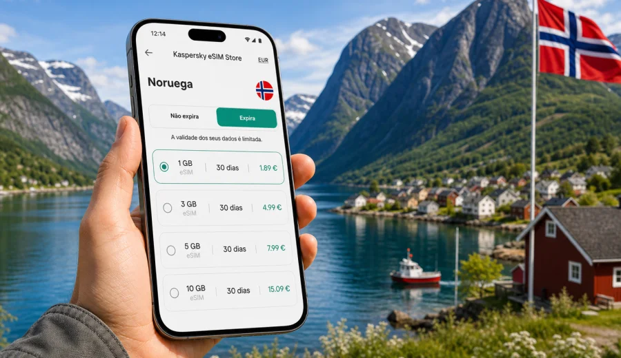 eSIM Noruega: internet móvel para viajar