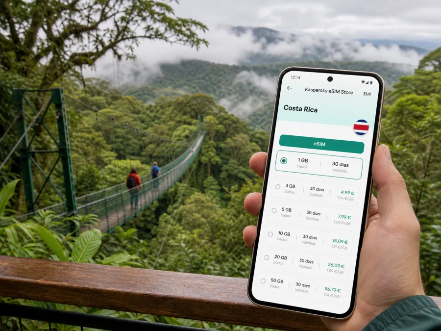 eSIM em Monteverde: internet na Costa Rica
